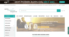 Desktop Screenshot of mensweddingbands.com